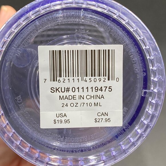 2022 Spring Starbucks Iridescent Unicorn Grid Venti Tumbler 24oz - Picture 7 of 8